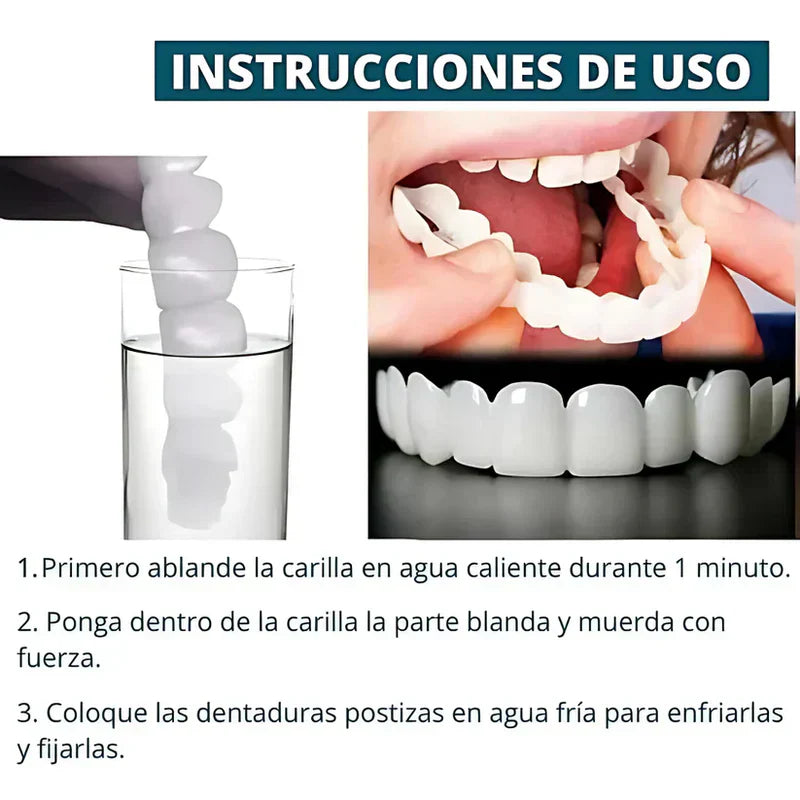 [PAGA 1 y LLEVA 2]SmilePro 🦷 - Carillas Dentales Ajustables De Resina + ESTUCHE REGALO - ¡Últimas unidades!